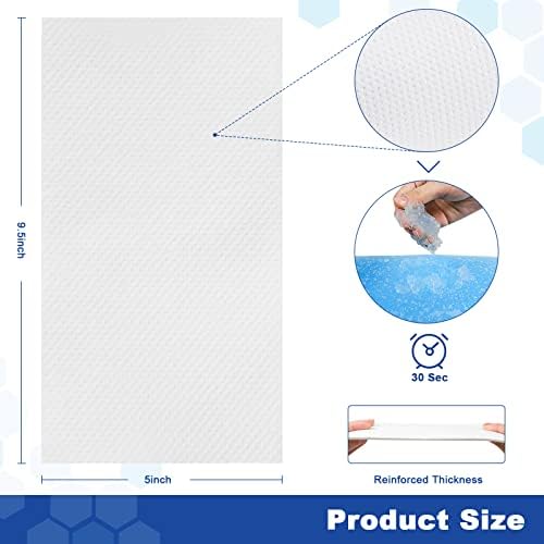 150 PCS Bedside Commode Absorbent Pads for Adult Toilet Chair Bucket