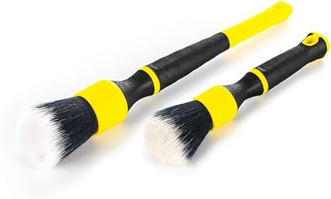 Detail Factory - TriGrip Ultra-Soft Detailing Brush Set - Scratch-Free Cleaning for Exterior, Interior Panels, Emblems, 
