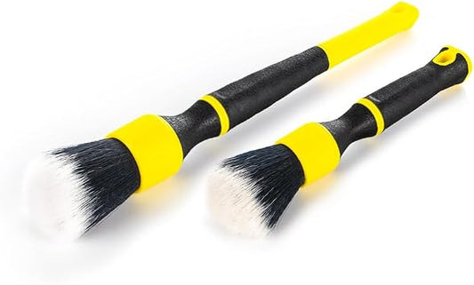 Detail Factory - TriGrip Ultra-Soft Detailing Brush Set - Scratch-Free Cleaning for Exterior, Interior Panels, Emblems, 