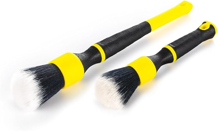 Detail Factory - TriGrip Ultra-Soft Detailing Brush Set - Scratch-Free Cleaning for Exterior, Interior Panels, Emblems, 