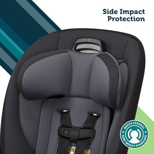Ellaris 3-in-1 Convertible Car Seat, Slim Fit Design, Rear & Forward-Facing, 5-Position Headrest, Travel-Friendly with Machine-Washable Seat Pad, Peacock Blue