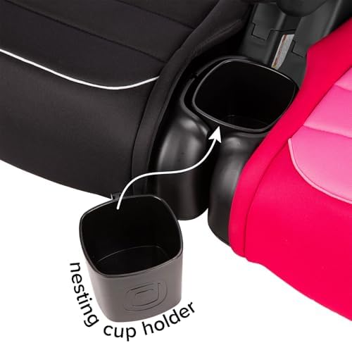 Diono Connect3 R 2-in-1 High Back Booster, Slim Fit 3-Across in Many Mid-Sized Sedans and SUVs, for Children from 40-120 lbs., Lightweight with Cupholder, Black Storm