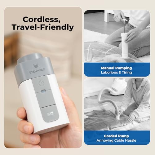 12 Combo Vacuum Storage Bags for Travel with Wireless Pump