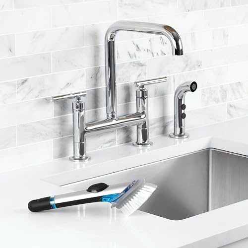 OXO Steel Soap Dispensing Dish Brush, Dish Scrubber