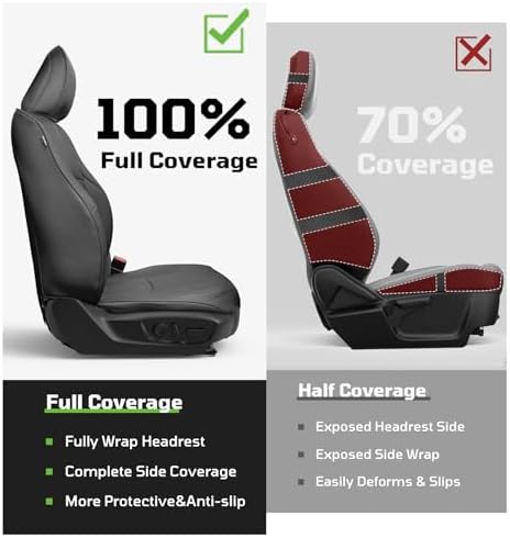 Seat Covers Full Set Fit for 2011-2024 5th Gen Toyota 4Runner, 7 Seats