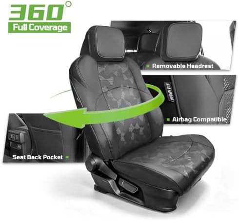Seat Covers Full Set Fit for 2025-2026 6th Gen Toyota 4Runner, 7 Seats