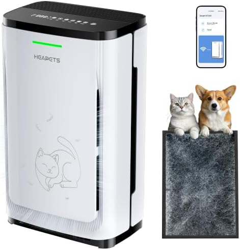 Pet Air Purifier Large Home 4200 sq ft, Suck up Floating Pet Hair