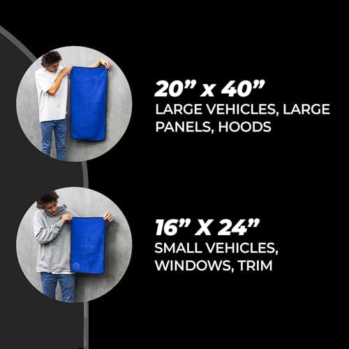 Dry Me A River Car Drying Towel, 16x24 in, 3-Pack