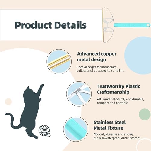 MAX Pet Hair Remover – 2X Larger Cleaning Head, Adjustable 2-in-1 Handle (Extended & Compact Modes), Effortless Fur Removal from Carpets, Furniture, Bedding & Upholstery