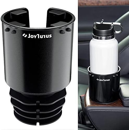 JOYTUTUS Large Stable Cup Holder Expander for YETI, Hydro Flask, Hold 18-40 oz Bottles and Mugs, Car Cup Holder Adapter with Adjustable Rubber Base