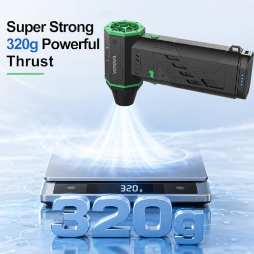 Electric Compressed Air Duster, 180000 RPM, 3-Speed, Rechargeable