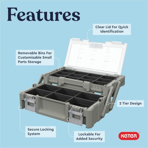 18" Camp & Trail Gear Organizer, Heavy-Duty Cantilever Storage Box