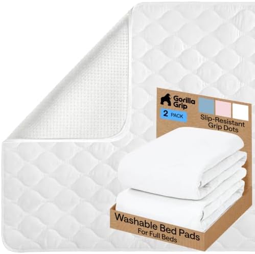 Washable Reusable Underpads, 34x52, 2 Pack White