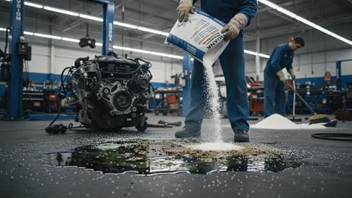 (36 lbs) - Premium Liquid Absorbent Bags Montmorillonite Clay Absorbs Oil, Grease, Hydraulic Oil, & Other Liquid Spills