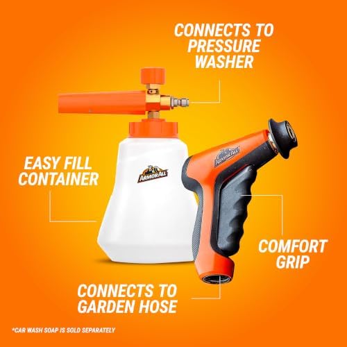 2-in-1 Foam Cannon Kit for Garden Hoses and Power Washers