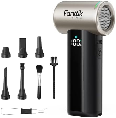 B11 Pro Max Electric Air Duster with Powerbank Function (Champagne)
