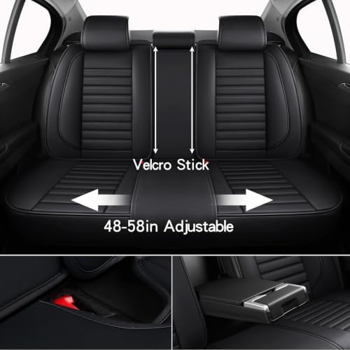 Car Seat Covers,Car Seat Protector Waterproof,Seat Covers Full Set, Car Seat Protectors,Automotive Seat Covers Fit for Most Cars Black