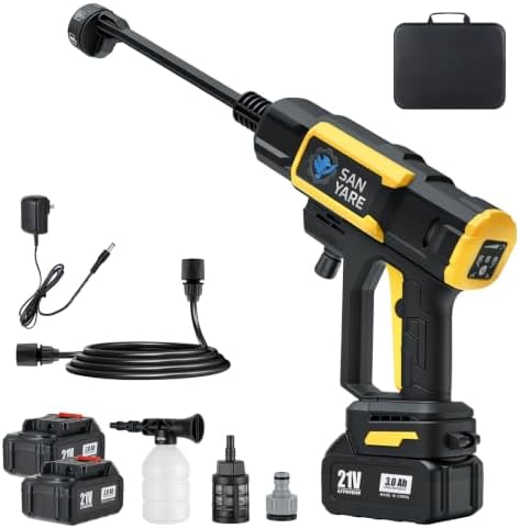 Cordless Pressure Washer, 1800PSI Brushless Portable Power Washer Dual 55Wh