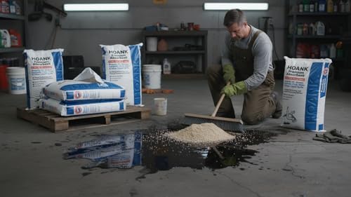 (36 lbs) - Premium Liquid Absorbent Bags Montmorillonite Clay Absorbs Oil, Grease, Hydraulic Oil, & Other Liquid Spills