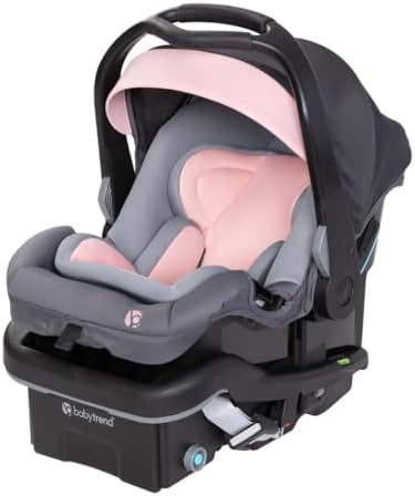 Secure-Lift Infant Car Seat, Madrid Pink – Compact Lightweight Carrier, Infant Comfort Cushioning, Adjustable Harness Fit