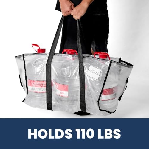 Heavy Duty Moving Bags with Backpack Straps, Large Water-Resistant Storage Bags, Smooth Zippers & Wide Reinforced Handles, Moving Boxes Alternative for Packing, Dorm, Travel, 16 Pack