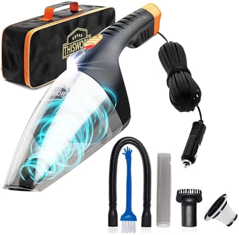 ThisWorx Car Vacuum Cleaner 2.0, Portable Handheld Mini Vacuums