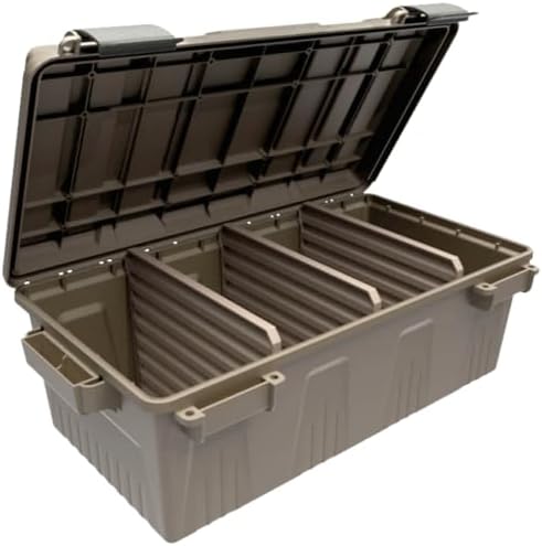 ACDC30 Divided Ammo Crate Box, Made in USA, Lockable Ammo Storage Box