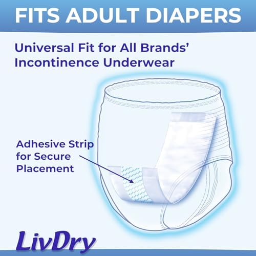 Incontinence Booster Pads, Use with Adult Diapers for Women and Men, Extra Comfort Softness, Disposable Pad (80 Count, Regular Length)
