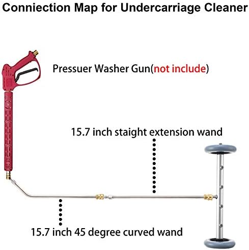 Pressure Washer Undercarriage Cleaner, 16 Inch, 4000 PSI