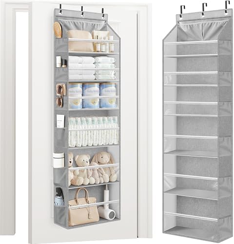 Over Door Organizer Hanging Shelves Large Clear Deep Pockets