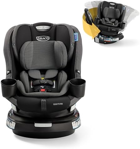 EasyTurn 360 2-in-1 Rotating Convertible Car Seat, Cyran