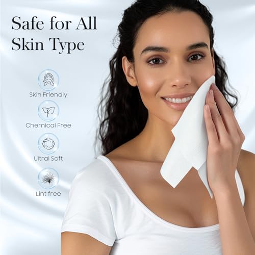 2 Pack of 50 count XL Disposable Face Towels 10” x 12”