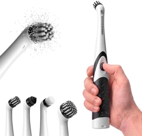 Household Cleaning Brush Power Scrubber - Electric Spin Scrubber Brush for Home, Kitchen & Bathroom - Grout Cleaner & Removes Mould (Washing-Up System Spin Brush)