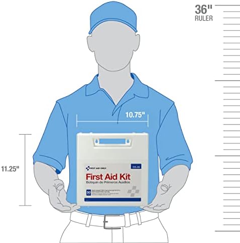225-AN 50-Person OSHA-Compliant First Aid Kit, Emergency First Aid Kit for Office, Home, Car, and Worksites, 195 Pieces
