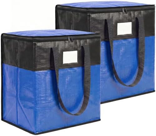 2Pack 180L Extra Large Moving Bags, Blue