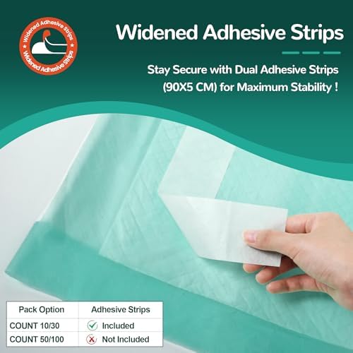 Disposable Bed Pads with Adhesive Strip 30" x 36" (30 Counts)