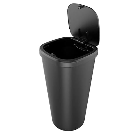 FAVOMOTO Small Car Trash Can,Fits in Cup Holder or Center Console,Door Pocket Garbage Bin,Car Trash Bin, for Vehicle Use