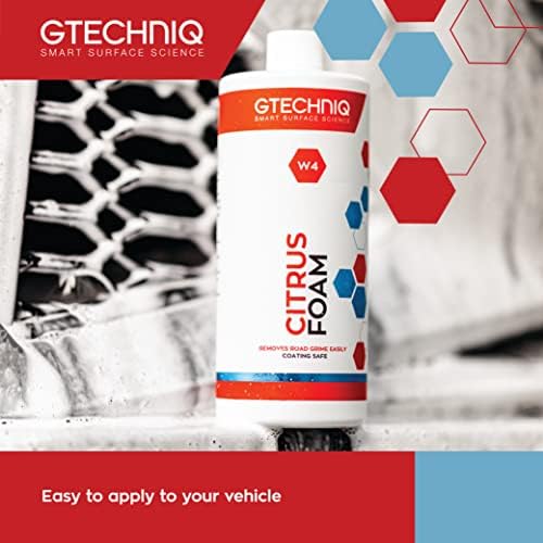 W4 Citrus Foam Shampoo and Degreaser for Cars, 33.8 fl oz