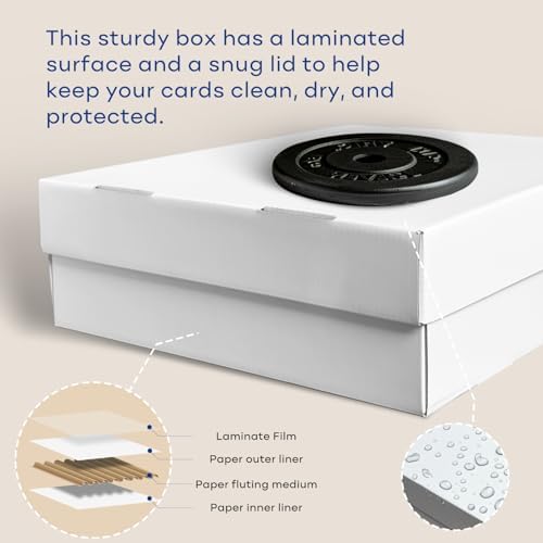 2-Pack Trading Card Storage Box, Card Box for TCG MTG Baseball Sports Cards