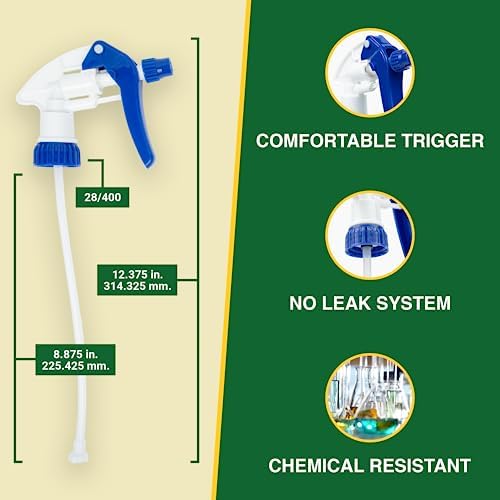 Spray Bottle Nozzle Replacement Tops, Blue 6 Pack