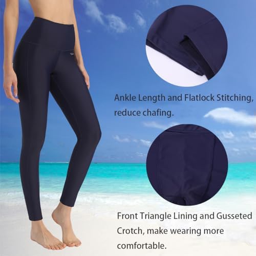 Women's Swim Pants UPF 50+ High Waist Rash Guard Leggings