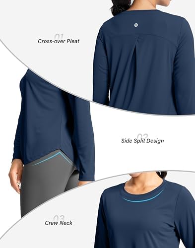 Lightweight Long Sleeve Workout Tops for Women Athletic Sun Shirts