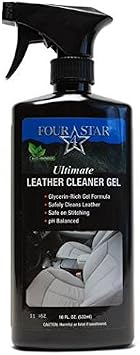 Leather Cleaner for Cars, Purses, Shoes, Sofa, Saddles, Clothing, Furniture & More- Eco Friendly Leather Cleaner Gel for