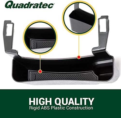 Center Console Storage Organizer Tray - Fits Jeep Wrangler JL, JLU & Gladiator JT 2018-2022 - Non-Slip Liner - Small Item Phone, Keys, Money, Change, Holder - Interior Jeep Accessories