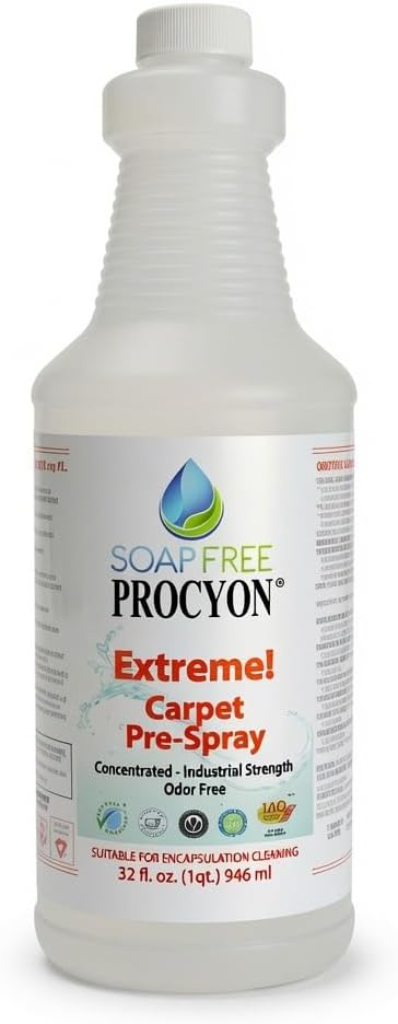 Soap Free Procyon Extreme Carpet Pre-Spray Concentrate, 32 fl oz