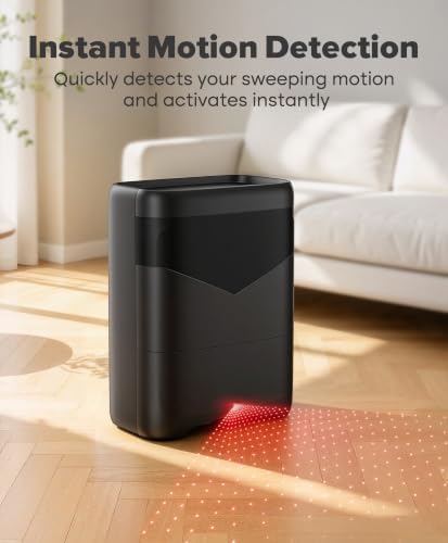 Touchless Vacuum Automatic Dustpan, Bagless, 26Kpa Suction & Auto Sensors