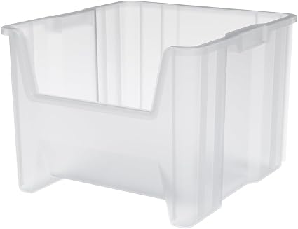 Akro-Mils Stak-N-Store Stackable Storage Bins, 17.5"x16.5"x12.5", Clear 2Pk