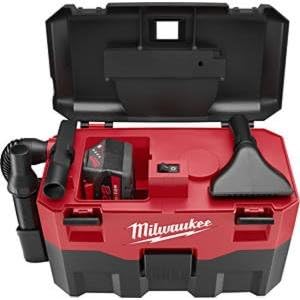 Milwaukee (MLW088020) 18V Cordless Wet/Dry Vacuum - Works with Any MLW 18V Slide-On Battery