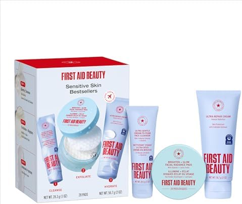 First Aid Beauty Sensitive Skin Skincare Routine Set, 3-Piece