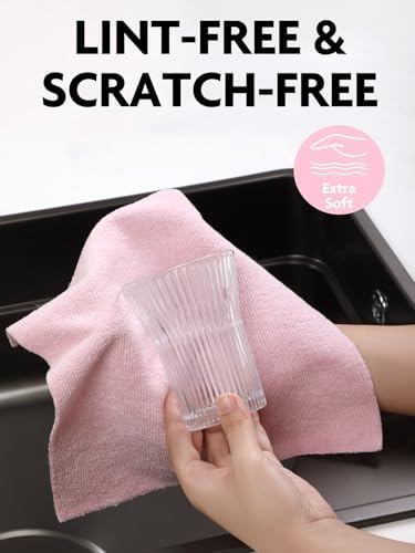 Kitchen Towels Roll, 40 Sheets, 10''x 10'' (Pink, Grayish)